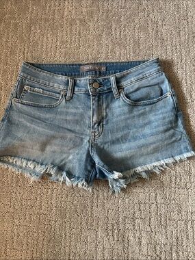 Just USA Faded Blue Denim Cutoff Shorts